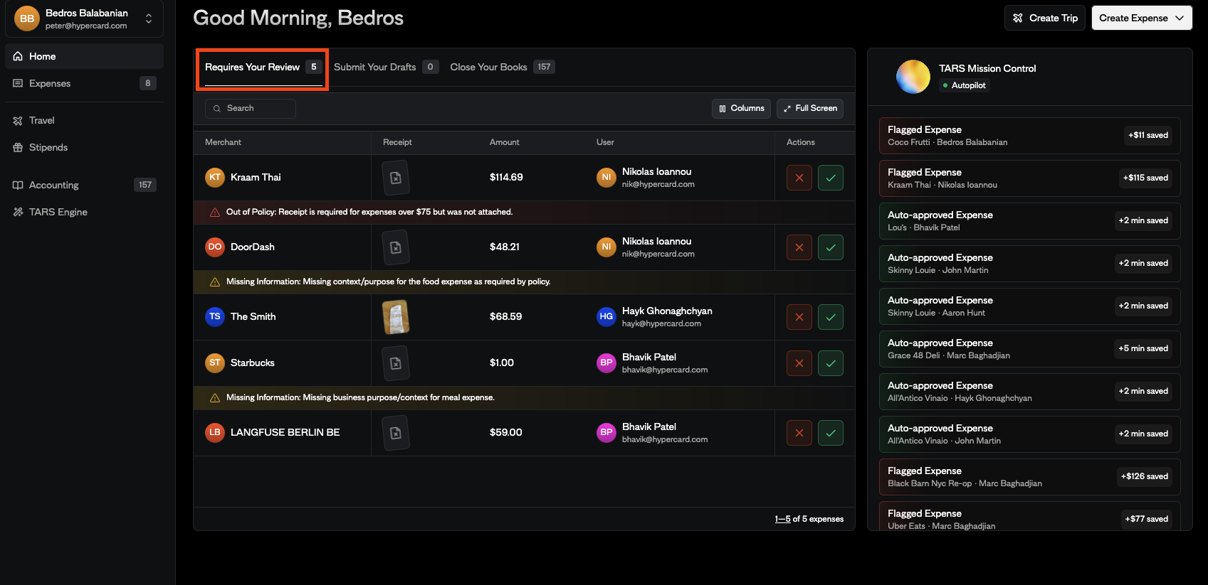 Admin Feature on Homepage